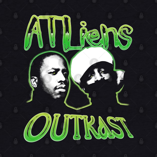 OUTKAST ATLIENS GREEN WHITE by pinkcomics